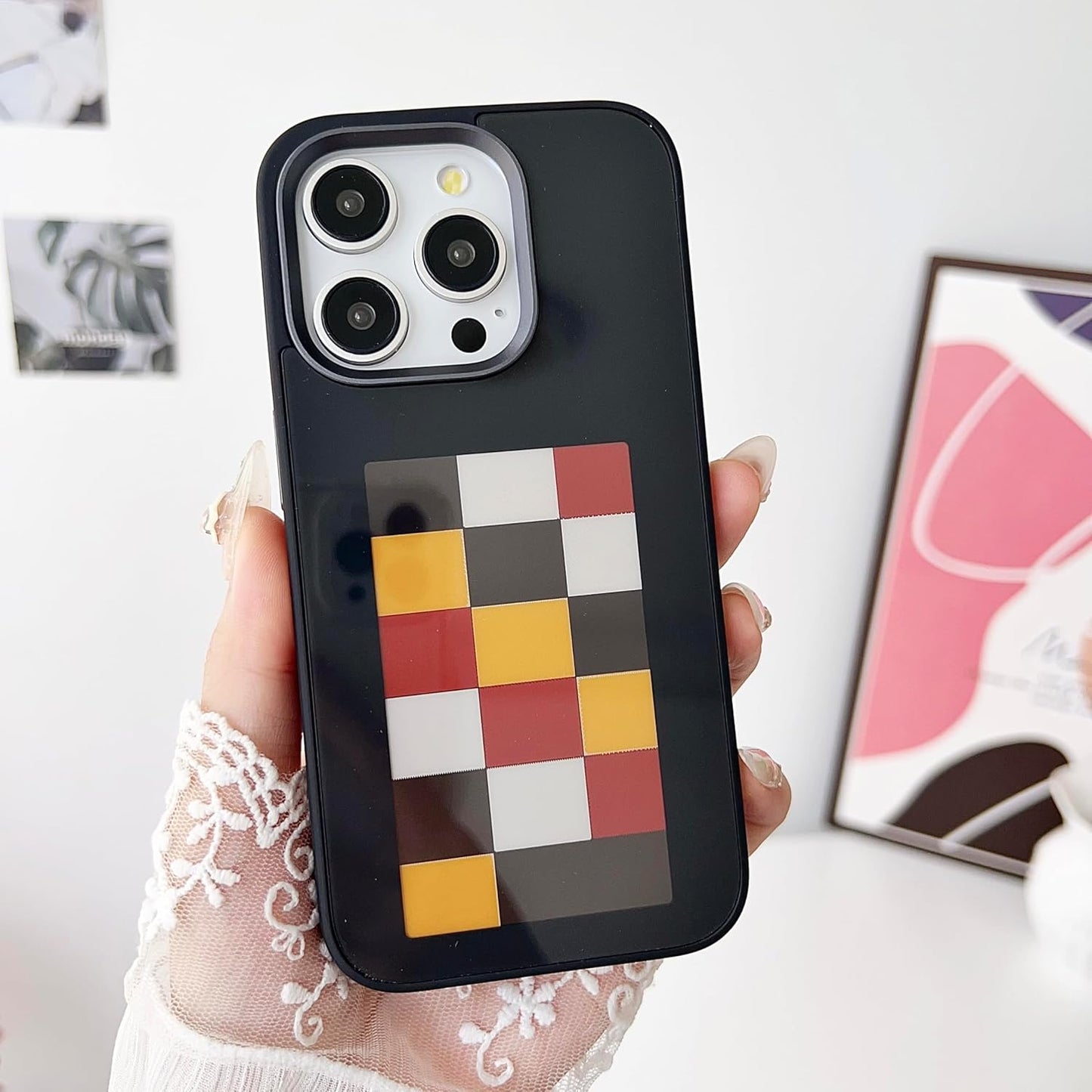 InkYourWay | DIY Picture for iPhone Case Smart E Ink Digital Photo Phone Case Custom Portrait Phone Case App Intelligent Screen Casting Ink Display